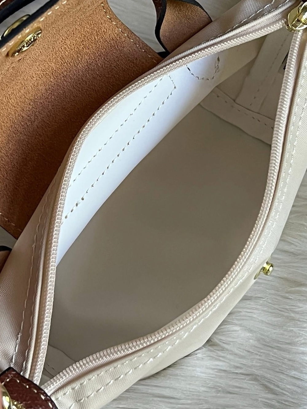 Longchamp XS Le Pliage Original Pouch with Strap - Picture 10 of 13